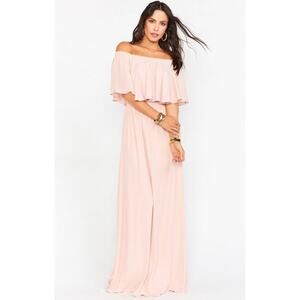 Show Me Your Mumu Dusty Blush Hacienda Maxi Dress Women's Size Medium NWT